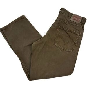 Levi's 501 RARE Men's Relaxed Fit Jeans in Fatigue Army Green Size 34X30